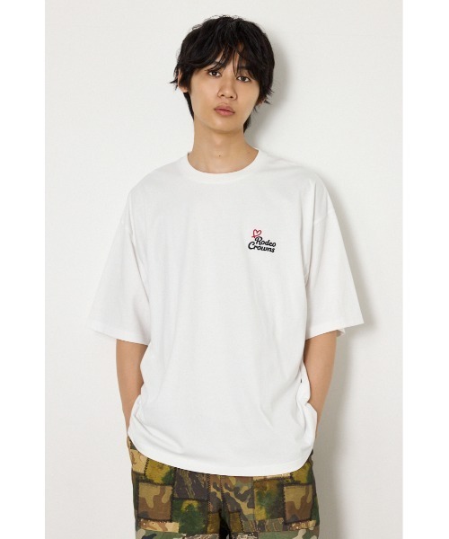 RODEO CROWNS WIDE BOWL（ロデオクラウンズワイドボウル）の「フィットガールTシャツ（Tシャツ/カットソー・メンズ・スモークグレー/ミント/オフホワイト・MEDIUM/LARGE）」の6枚目の写真