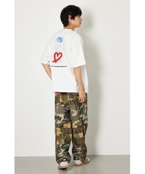 RODEO CROWNS WIDE BOWL（ロデオクラウンズワイドボウル）の「フィットガールTシャツ（Tシャツ/カットソー・メンズ・スモークグレー/ミント/オフホワイト・MEDIUM/LARGE）」の9枚目の写真