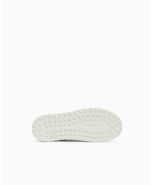 EMPORIO ARMANI（エンポリオアルマーニ）の「【エンポリオ アルマーニ】レースアップ ロートップ スニーカー マット仕上げ（スニーカー・メンズ・オフホワイト・8.5/6.5/7.5/8/7）」の6枚目の写真