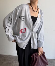 DouDou | 【WEB限定】レタリング刺繍カーディガン(カーディガン/ボレロ)