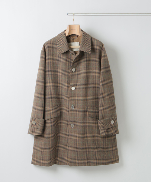 Mackintosh(マッキントッシュ)の「MACKINTOSH(マッキントッシュ) 別注 HUMBIE/ハンビー SL "グレンチェック"(ステンカラーコート・メンズ・キャメル・38/36/34/32)」の15枚目の写真