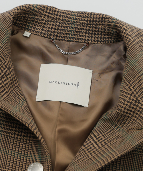 Mackintosh(マッキントッシュ)の「MACKINTOSH(マッキントッシュ) 別注 HUMBIE/ハンビー SL "グレンチェック"(ステンカラーコート・メンズ・キャメル・38/36/34/32)」の20枚目の写真