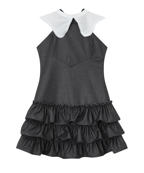 andwang(アンドワン)の「Epure Ribbon Dress(ワンピース・レディース・グレー/ブラック・SMALL/MEDIUM)」の1枚目の写真