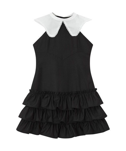 andwang(アンドワン)の「Epure Ribbon Dress(ワンピース・レディース・グレー/ブラック・SMALL/MEDIUM)」の2枚目の写真