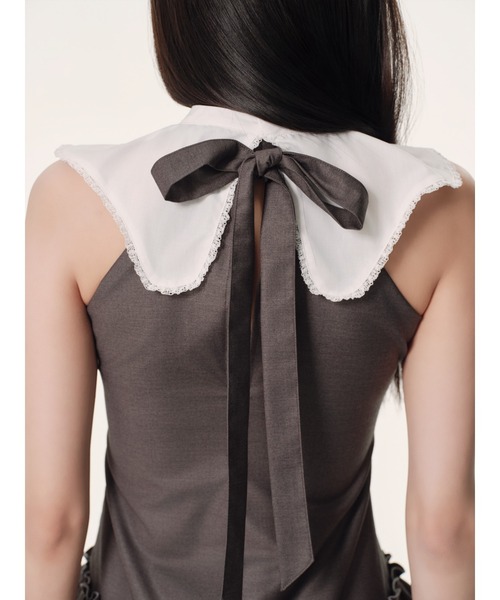 andwang(アンドワン)の「Epure Ribbon Dress(ワンピース・レディース・グレー/ブラック・SMALL/MEDIUM)」の16枚目の写真