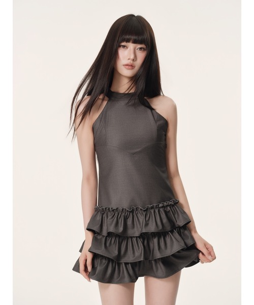 andwang(アンドワン)の「Epure Ribbon Dress(ワンピース・レディース・グレー/ブラック・SMALL/MEDIUM)」の13枚目の写真