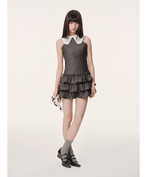 andwang(アンドワン)の「Epure Ribbon Dress(ワンピース・レディース・グレー/ブラック・SMALL/MEDIUM)」の18枚目の写真