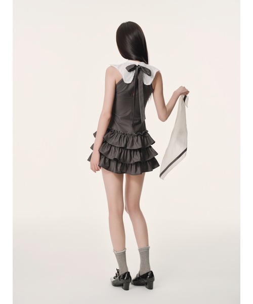 andwang(アンドワン)の「Epure Ribbon Dress(ワンピース・レディース・グレー/ブラック・SMALL/MEDIUM)」の19枚目の写真