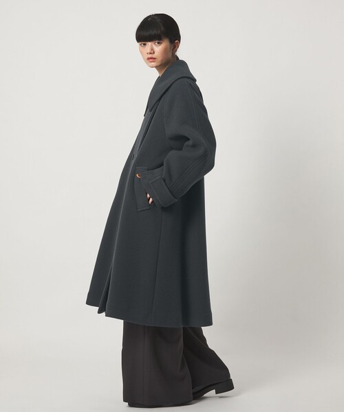 セール】＜EMMEL REFINES＞EM Wボタン ビッグカラー テントコート