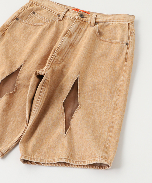JOURNAL STANDARD(ジャーナルスタンダード)の「SMALL TALK STUDIO / スモールトークスタジオ BAGGY JEAN CUT SHORT(その他パンツ・メンズ・ブラウン系その他・32)」の3枚目の写真