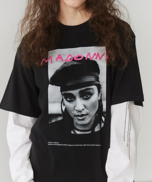 +81BRANCA(ハチイチブランカ)の「【+81BRANCA】PeterAnderson-Madonna PHOTO Tee / マドンナ / フォトTシャツ / ユニセックス(Tシャツ/カットソー・メンズ・ホワイト系その他3/ブラック/ホワイト系その他/ホワイト系その他2・フリー)」の18枚目の写真