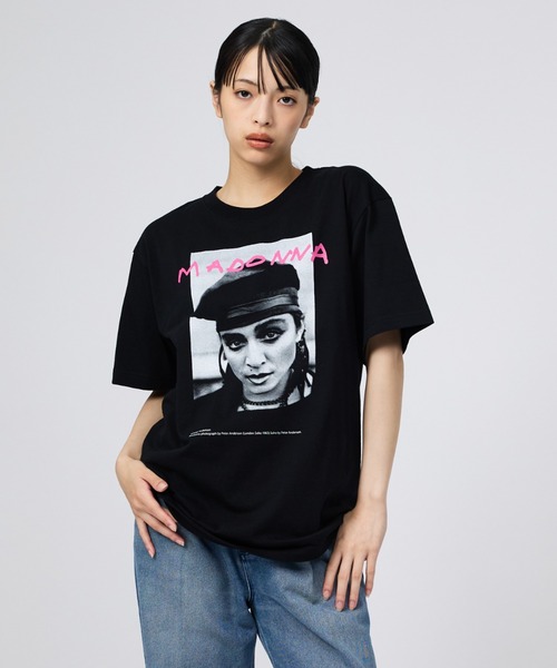 +81BRANCA(ハチイチブランカ)の「【+81BRANCA】PeterAnderson-Madonna PHOTO Tee / マドンナ / フォトTシャツ / ユニセックス(Tシャツ/カットソー・メンズ・ホワイト系その他3/ブラック/ホワイト系その他/ホワイト系その他2・フリー)」の4枚目の写真