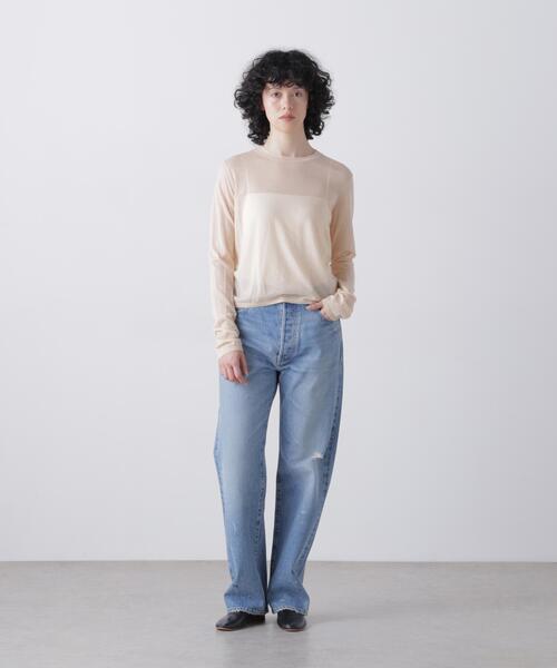 YLEVE（イレーヴ）の「YLEVE / [UNISEX] USED-FINISHED 13.5oz STRAIGHT DENIM（デニムパンツ・メンズ・ブルー/グレー・1/4/0/3/5）」の2枚目の写真