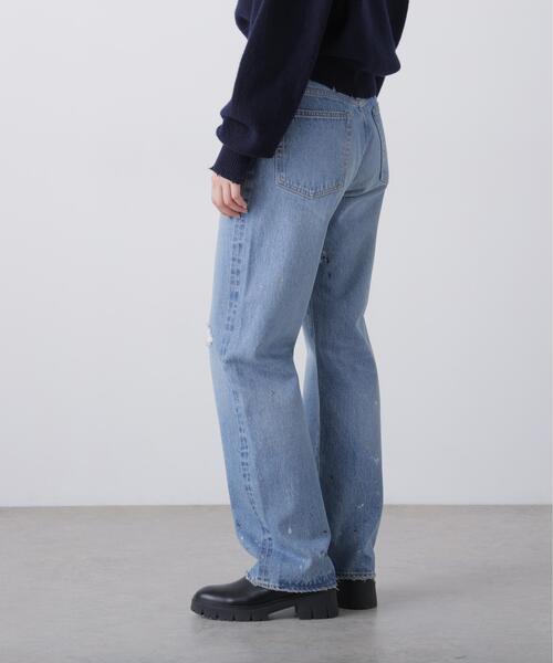 YLEVE（イレーヴ）の「YLEVE / [UNISEX] USED-FINISHED 13.5oz STRAIGHT DENIM（デニムパンツ・メンズ・ブルー/グレー・1/4/0/3/5）」の3枚目の写真