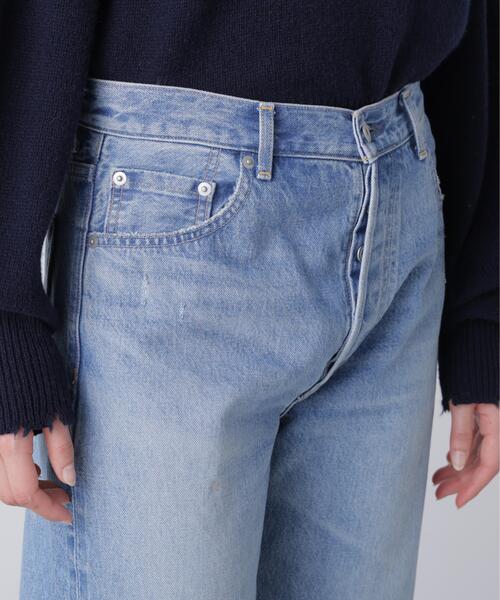 YLEVE（イレーヴ）の「YLEVE / [UNISEX] USED-FINISHED 13.5oz STRAIGHT DENIM（デニムパンツ・メンズ・ブルー/グレー・1/4/0/3/5）」の6枚目の写真