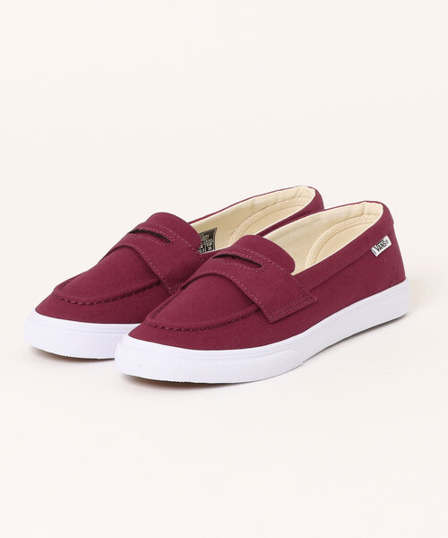 VANS(バンズ)の「VANS ヴァンズ LOAFER LOWPRO ローファー ロープロ V196 LP BUR/WHITE(スニーカー・レディース・ブラック・6/5h/5/7/6h)」の1枚目の写真
