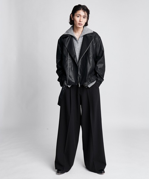 SINSS(シンス)の「Double riders jacket / ダブルライダースジャケット(ライダースジャケット・メンズ・ブラック・SMALL/X-SMALL/LARGE/MEDIUM)」の5枚目の写真
