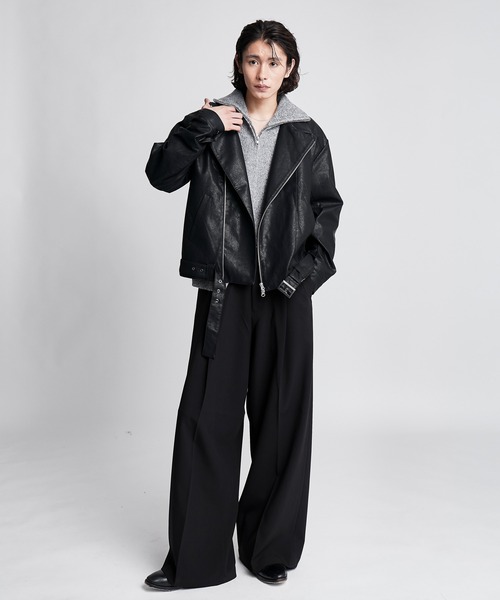 SINSS(シンス)の「Double riders jacket / ダブルライダースジャケット(ライダースジャケット・メンズ・ブラック・SMALL/X-SMALL/LARGE/MEDIUM)」の7枚目の写真