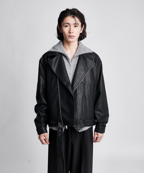 SINSS(シンス)の「Double riders jacket / ダブルライダースジャケット(ライダースジャケット・メンズ・ブラック・SMALL/X-SMALL/LARGE/MEDIUM)」の9枚目の写真