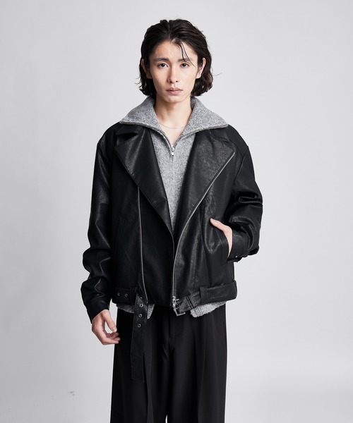 SINSS(シンス)の「Double riders jacket / ダブルライダースジャケット(ライダースジャケット・メンズ・ブラック・SMALL/X-SMALL/LARGE/MEDIUM)」の11枚目の写真