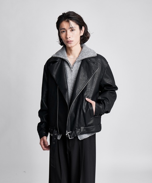 SINSS(シンス)の「Double riders jacket / ダブルライダースジャケット(ライダースジャケット・メンズ・ブラック・SMALL/X-SMALL/LARGE/MEDIUM)」の12枚目の写真