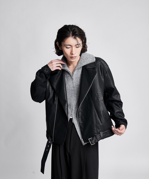 SINSS(シンス)の「Double riders jacket / ダブルライダースジャケット(ライダースジャケット・メンズ・ブラック・SMALL/X-SMALL/LARGE/MEDIUM)」の17枚目の写真