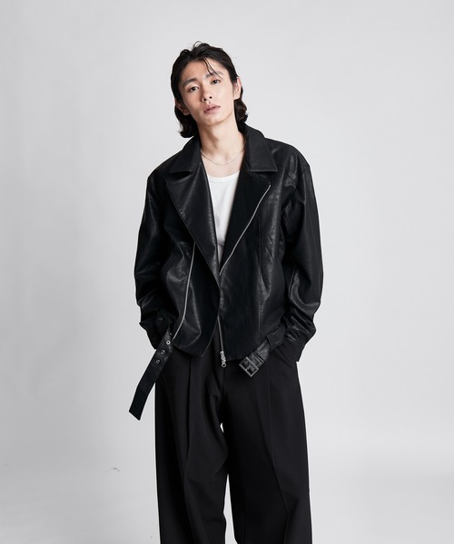 SINSS(シンス)の「Double riders jacket / ダブルライダースジャケット(ライダースジャケット・メンズ・ブラック・SMALL/X-SMALL/LARGE/MEDIUM)」の20枚目の写真