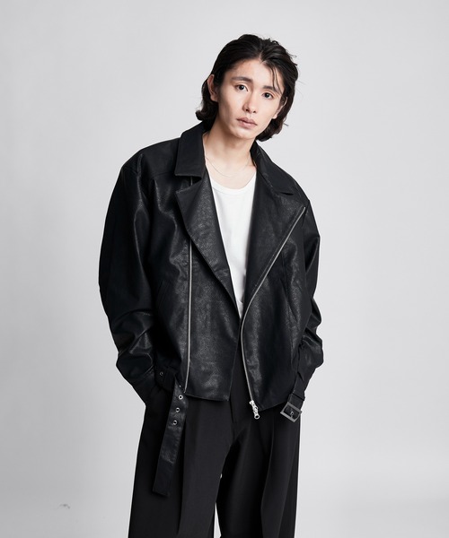 SINSS(シンス)の「Double riders jacket / ダブルライダースジャケット(ライダースジャケット・メンズ・ブラック・SMALL/X-SMALL/LARGE/MEDIUM)」の21枚目の写真