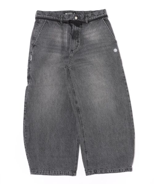 ELEMENT(エレメント)の「ELEMENT メンズ SHOD PANTS HAMMER CURB PAINTER デニムパンツ 【2026年秋冬モデル】/エレメントヘビーオンスペインターワイドパンツ(デニムパンツ・メンズ・ブラック系その他/ブルー系その他・X-LARGE/LARGE/MEDIUM)」の2枚目の写真