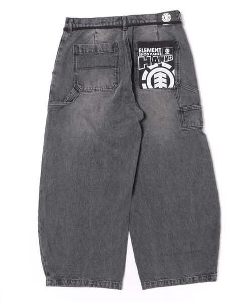 ELEMENT(エレメント)の「ELEMENT メンズ SHOD PANTS HAMMER CURB PAINTER デニムパンツ 【2026年秋冬モデル】/エレメントヘビーオンスペインターワイドパンツ(デニムパンツ・メンズ・ブラック系その他/ブルー系その他・X-LARGE/LARGE/MEDIUM)」の13枚目の写真