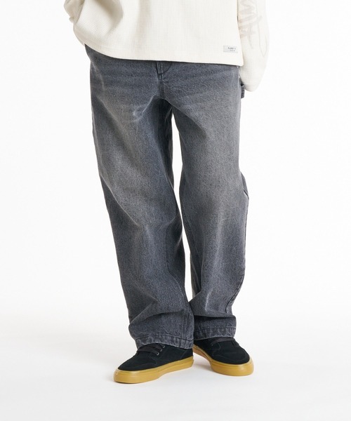 ELEMENT(エレメント)の「ELEMENT メンズ SHOD PANTS HAMMER CURB PAINTER デニムパンツ 【2026年秋冬モデル】/エレメントヘビーオンスペインターワイドパンツ(デニムパンツ・メンズ・ブラック系その他/ブルー系その他・X-LARGE/LARGE/MEDIUM)」の14枚目の写真