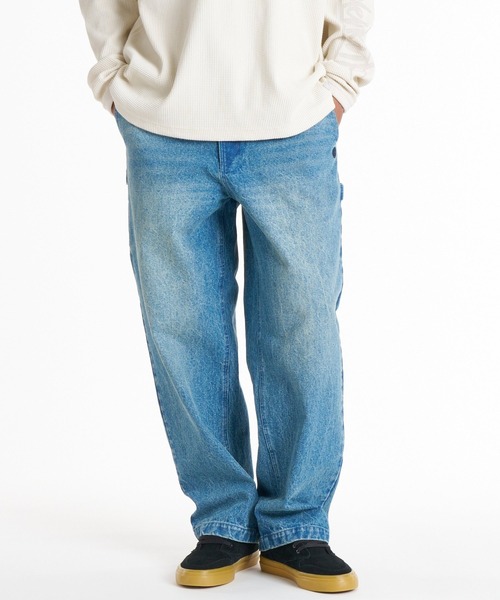 ELEMENT(エレメント)の「ELEMENT メンズ SHOD PANTS HAMMER CURB PAINTER デニムパンツ 【2026年秋冬モデル】/エレメントヘビーオンスペインターワイドパンツ(デニムパンツ・メンズ・ブラック系その他/ブルー系その他・X-LARGE/LARGE/MEDIUM)」の16枚目の写真