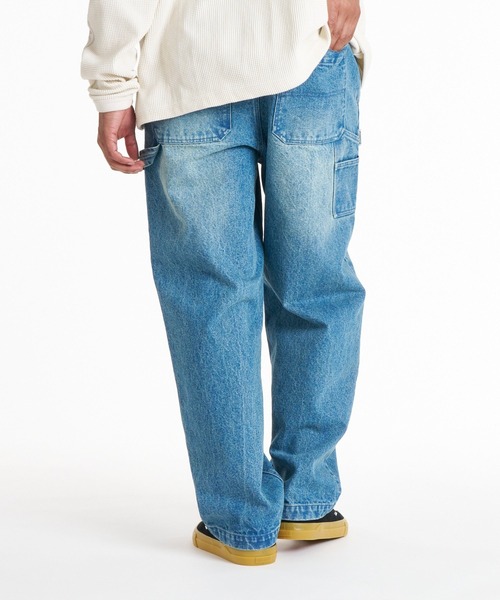 ELEMENT(エレメント)の「ELEMENT メンズ SHOD PANTS HAMMER CURB PAINTER デニムパンツ 【2026年秋冬モデル】/エレメントヘビーオンスペインターワイドパンツ(デニムパンツ・メンズ・ブラック系その他/ブルー系その他・X-LARGE/LARGE/MEDIUM)」の17枚目の写真