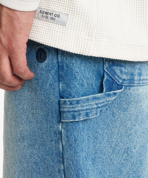 ELEMENT(エレメント)の「ELEMENT メンズ SHOD PANTS HAMMER CURB PAINTER デニムパンツ 【2026年秋冬モデル】/エレメントヘビーオンスペインターワイドパンツ(デニムパンツ・メンズ・ブラック系その他/ブルー系その他・X-LARGE/LARGE/MEDIUM)」の12枚目の写真