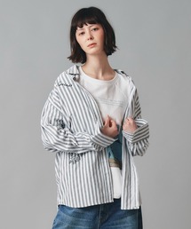 レタリング刺繍 オックス シャツ AT THE TRNK
