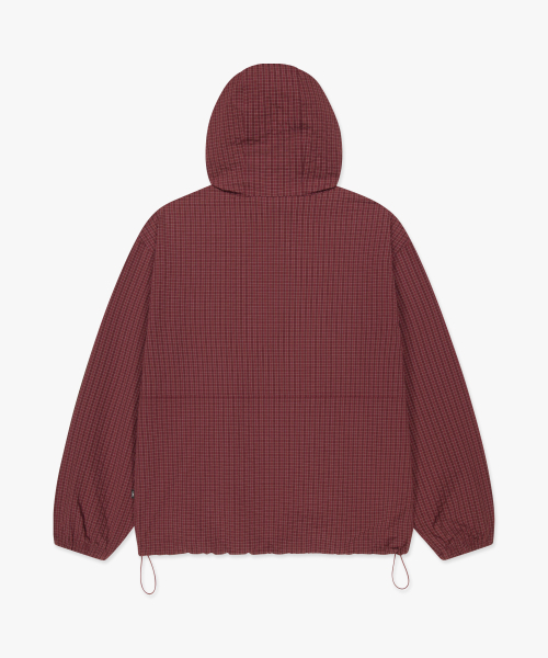 LMCの「CHECK ANORAK HOODIE ZIP JACKET burgundy(ナイロンジャケット・レディース・その他・SMALL/MEDIUM/LARGE)」の5枚目の写真