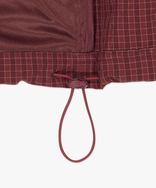 LMCの「CHECK ANORAK HOODIE ZIP JACKET burgundy(ナイロンジャケット・レディース・その他・SMALL/MEDIUM/LARGE)」の7枚目の写真
