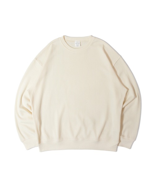JACKROSE（ジャックローズ）の「SEABEES-TCワッフル-クルーネック・LSTEE（Tシャツ/カットソー・メンズ・ホワイト/ブラック/オリーブ/ブラック系2・M/L）」の16枚目の写真