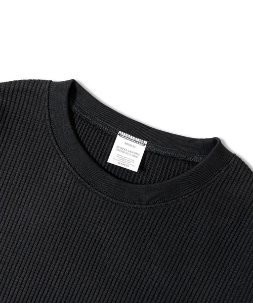 JACKROSE（ジャックローズ）の「SEABEES-TCワッフル-クルーネック・LSTEE（Tシャツ/カットソー・メンズ・ホワイト/ブラック/オリーブ/ブラック系2・M/L）」の7枚目の写真