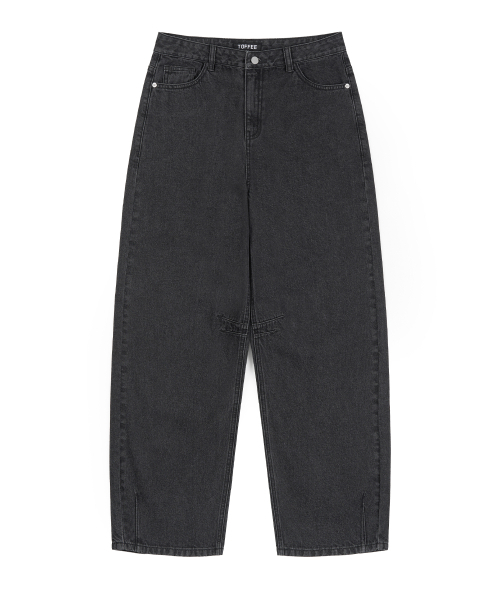 TOFFEE(トフィー)の「ROUJE PARIS CURB デニムパンツ (BLACK)(デニムパンツ・メンズ・その他・SMALL/MEDIUM/LARGE/X-LARGE)」の2枚目の写真