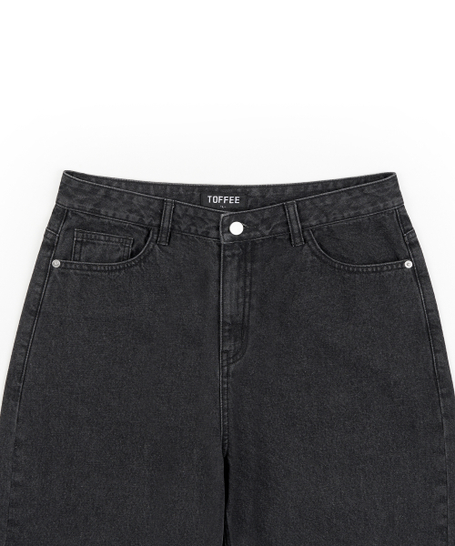 TOFFEE(トフィー)の「ROUJE PARIS CURB デニムパンツ (BLACK)(デニムパンツ・メンズ・その他・SMALL/MEDIUM/LARGE/X-LARGE)」の5枚目の写真