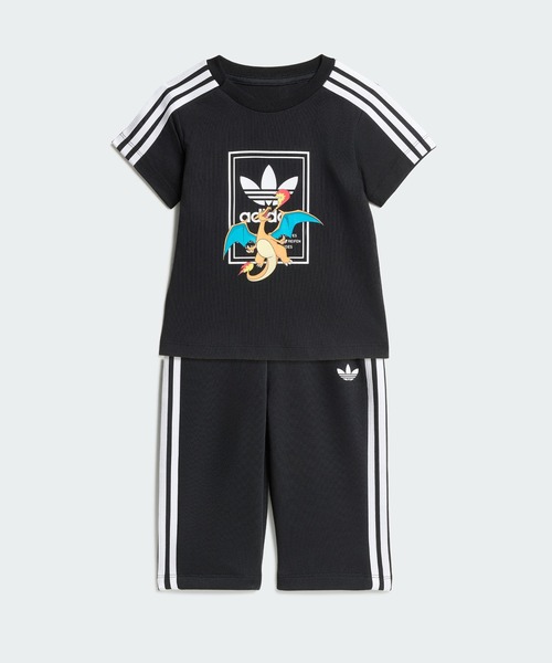 adidas(아디다스)의 「PokemonT셔츠&팬츠 셋업 / 아디다스 오리지널스 adidas Originals(T셔츠/컷소우)」|블랙