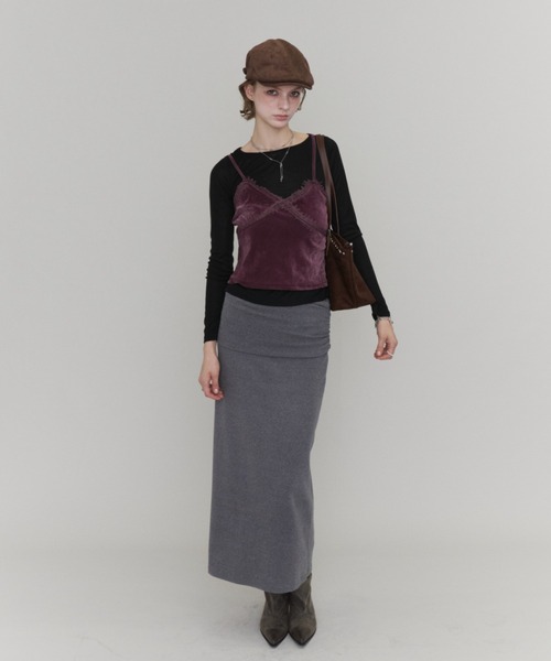 Rohwel(ローウェル)の「Studded Suede Bag / スタッズスエードバッグ(トートバッグ・レディース・ブラック/ブラウン・FREE)」の8枚目の写真