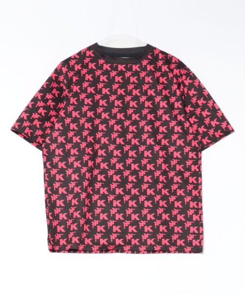 Kappa(カッパ)の「【Kappa/カッパ】トラック総柄Tシャツ ユニセックス ゴルフ(Tシャツ/カットソー・メンズ・ピンク/グリーン・LARGE/MEDIUM/X-LARGE)」の2枚目の写真