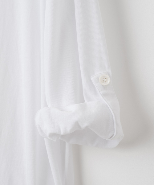 MILLO WOMEN（ミロウーマン）の「ボタンラップTシャツ[ホワイト]（Tシャツ/カットソー・レディース・その他・ONE SIZE）」の9枚目の写真
