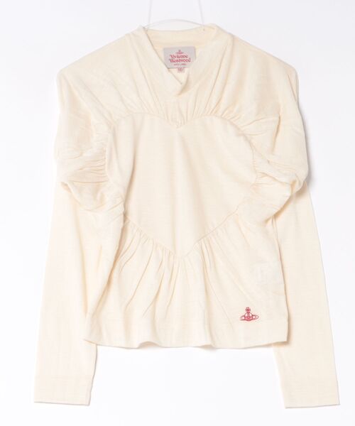 ﾌｧｲﾝｳｰﾙｼﾞｬｰｼﾞﾊｰﾄﾄｯﾌﾟ（Tシャツ/カットソー）｜Vivienne Westwood