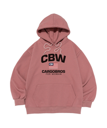 [起毛選択] CBW アメリカンクラシックロゴフードパーカー (ピンク)