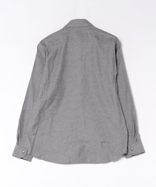 TAKA-Q（タカキュー）の「シャツ 長袖 メンズ 起毛 フランネル 綿 コットン ボタンダウン 無地（シャツ/ブラウス・メンズ・サックスブルー/ブラック/グレー系その他2/ボルドー・MEDIUM/X-LARGE/LARGE）」の5枚目の写真