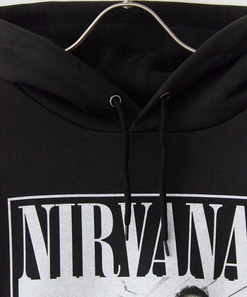 GOOD ROCK SPEED(グッドロックスピード)の「GOOD ROCK SPEED/グッドロックスピード NIRVANA Photo Graphic Hoodie フーディー アメカジ ロック ヴィンテージ ピグメント メンズ レディース 2026秋冬 秋服 冬服(パーカー・メンズ・ブラック・M/L/XL)」の6枚目の写真