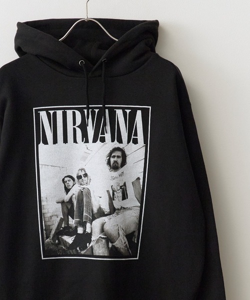 GOOD ROCK SPEED(グッドロックスピード)の「GOOD ROCK SPEED/グッドロックスピード NIRVANA Photo Graphic Hoodie フーディー アメカジ ロック ヴィンテージ ピグメント メンズ レディース 2026秋冬 秋服 冬服(パーカー・メンズ・ブラック・M/L/XL)」の5枚目の写真